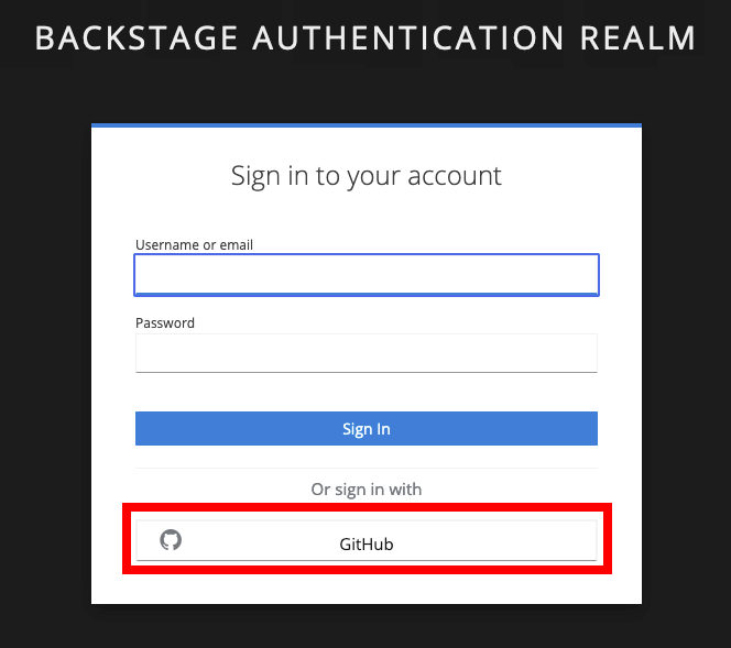 backstage login