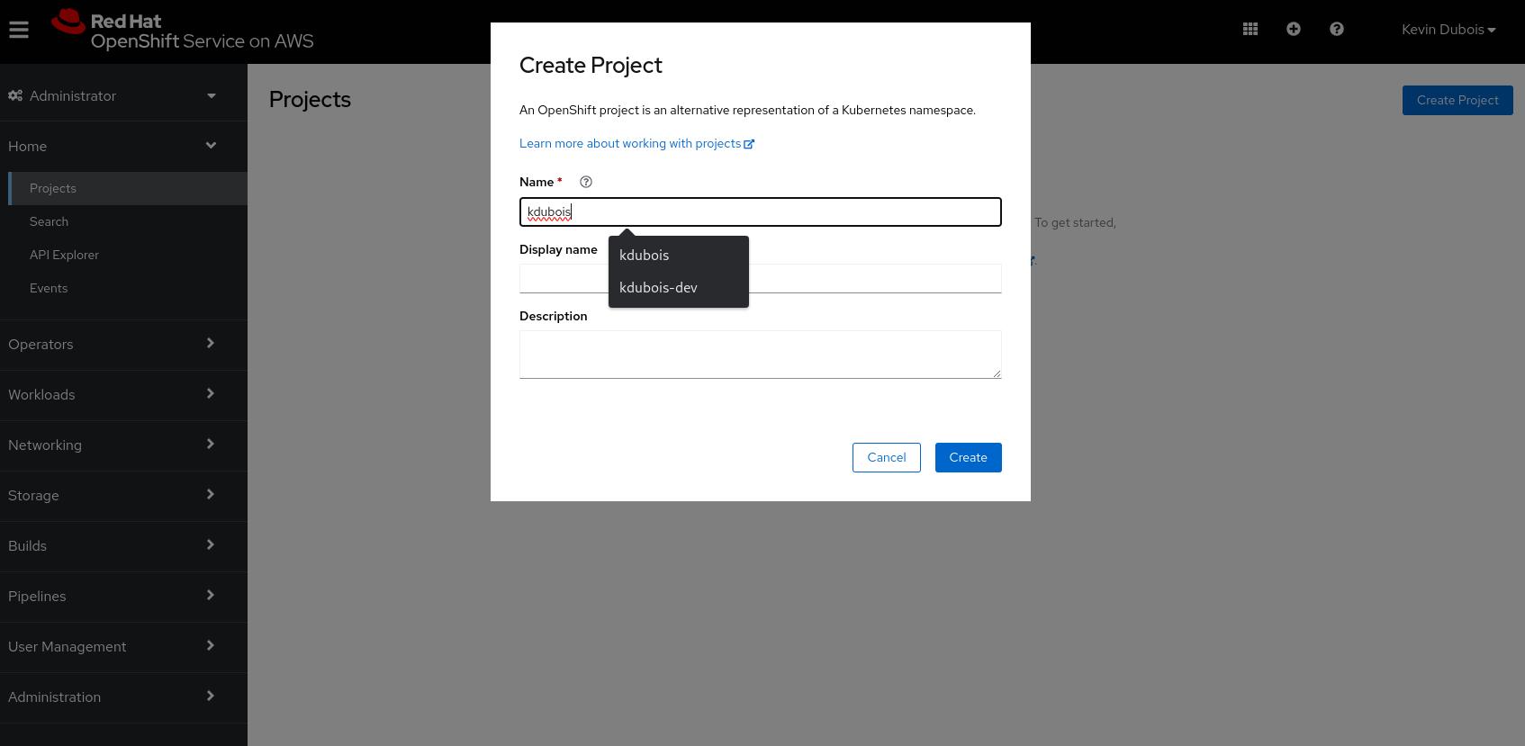 project create
