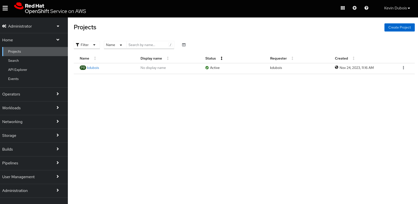 project list
