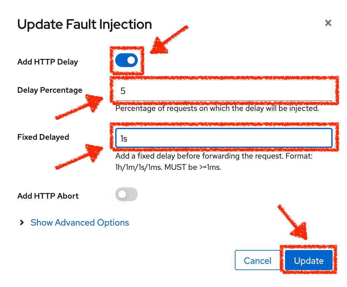 Kiali - Configure Latency