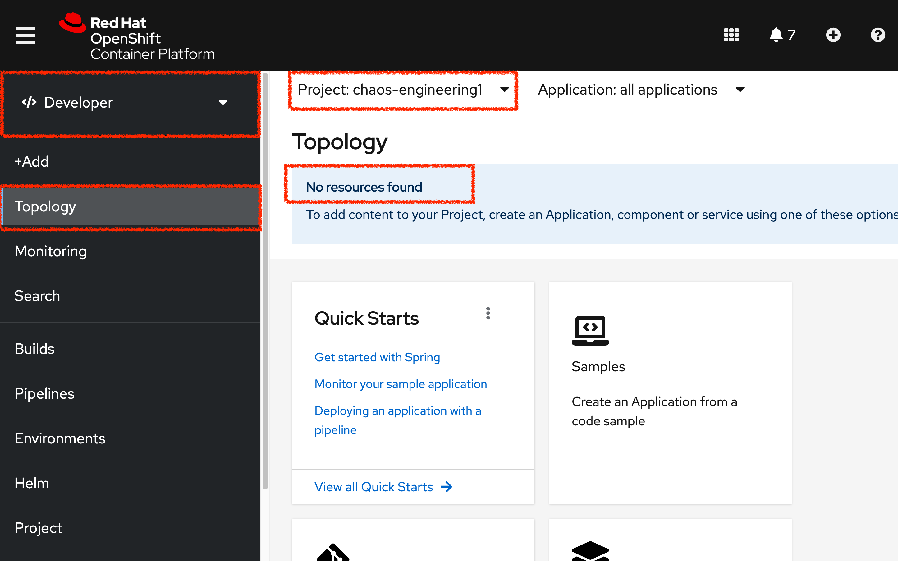 OpenShift - Empty Project