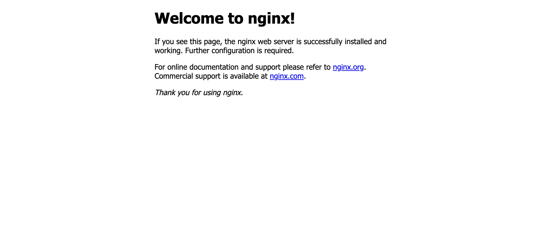 Podman Desktop running nginx