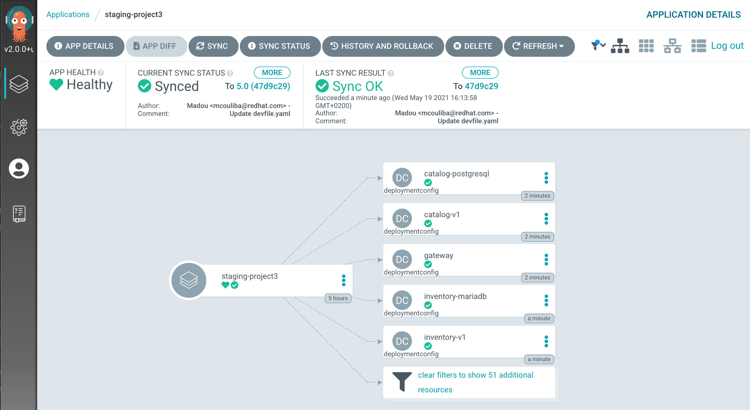 Argo CD - Synced Application