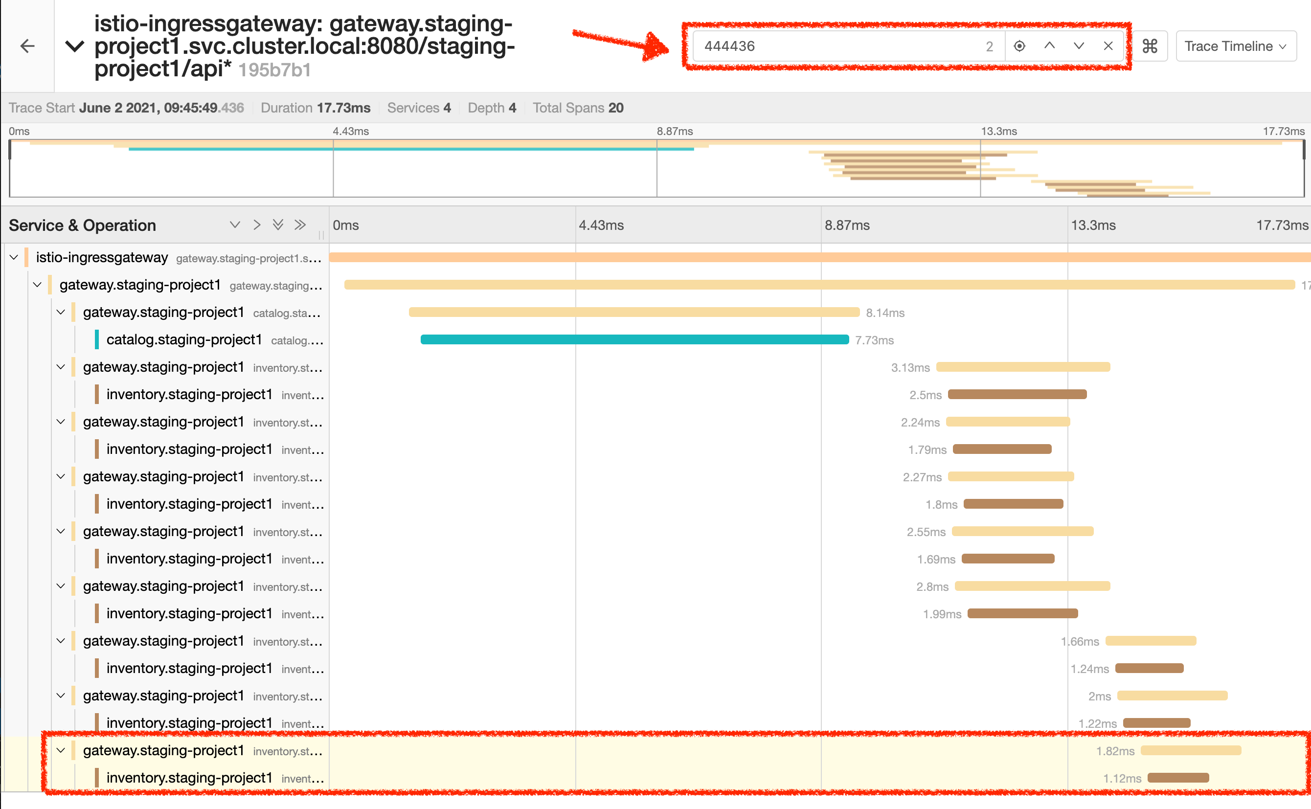 Jaeger - Trace Inventory