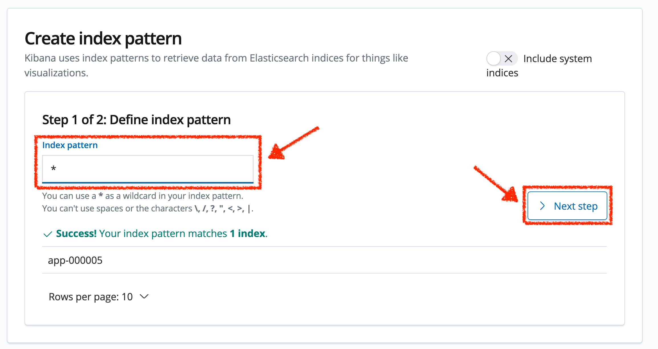 Kibana - Index Pattern 1