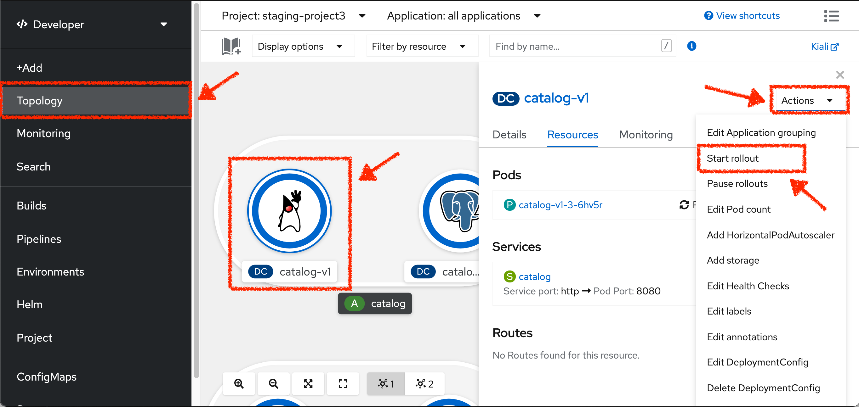 OpenShift - Catalog Rollout