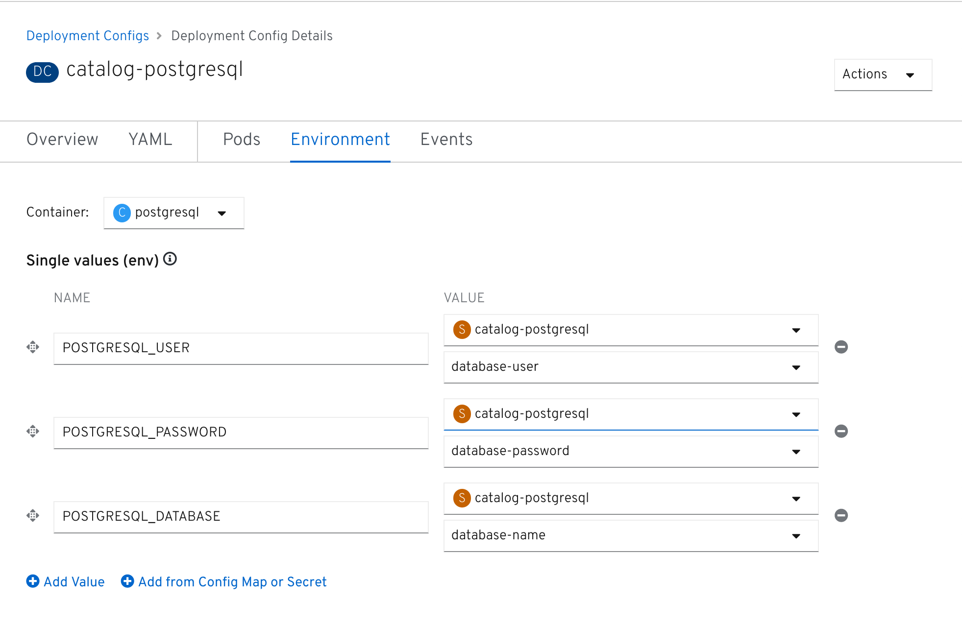 Secrets as Env Vars