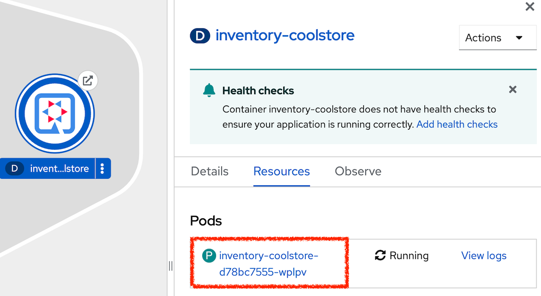 OpenShift Inventory Pod