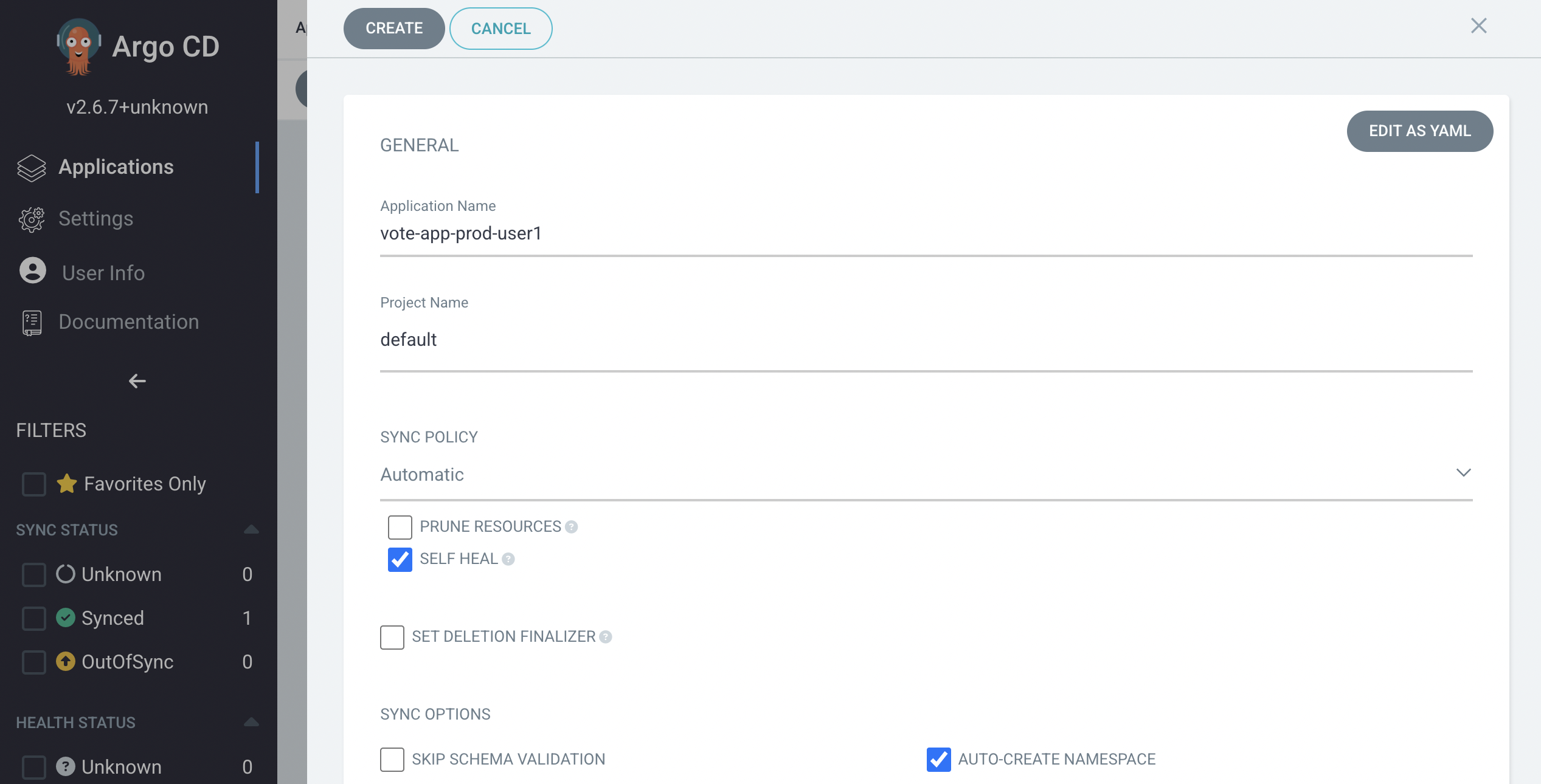 argocd new app 2
