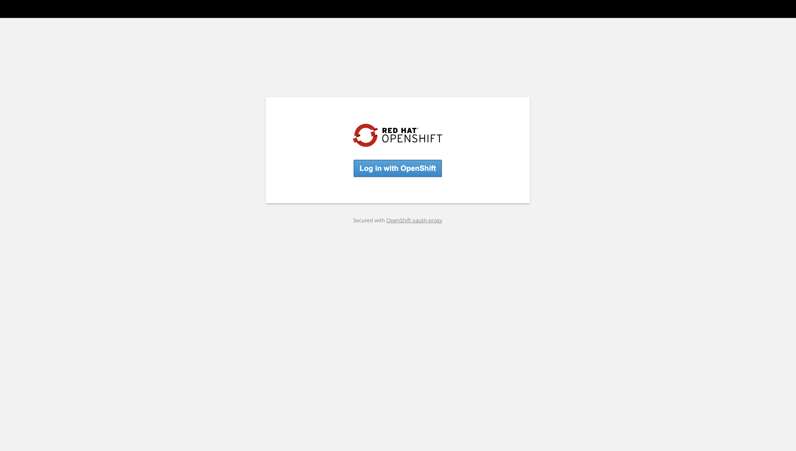 Grafana OpenShift SSO Page