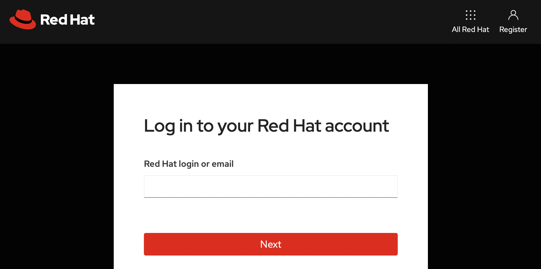 Red Hat Account Login