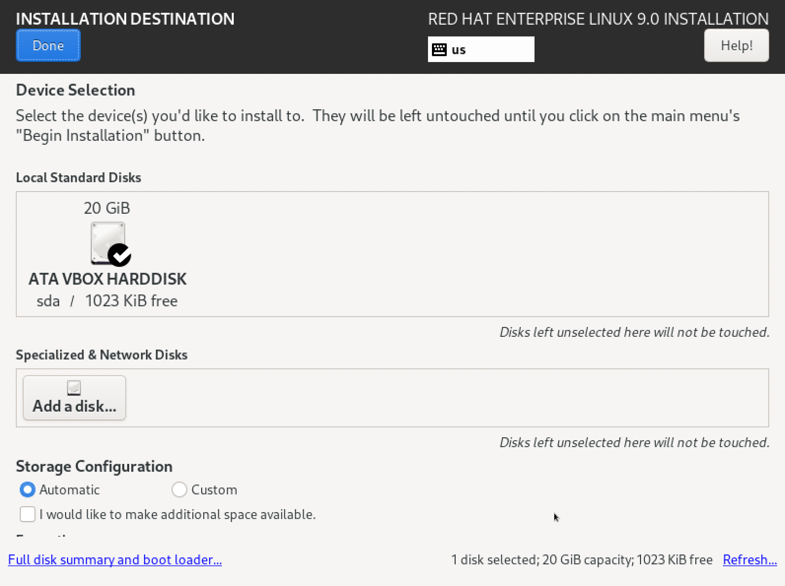 Confirming the correct RHEL installation