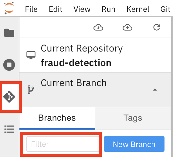 Select Git branch