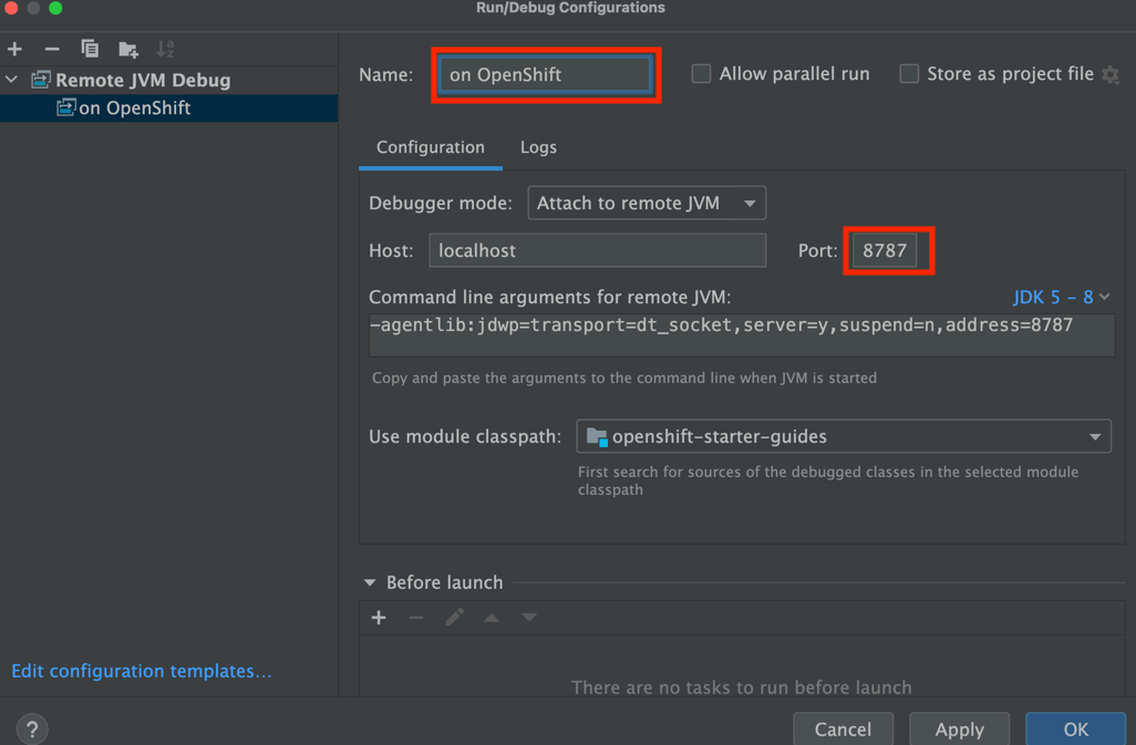 IntelliJ New Configuration
