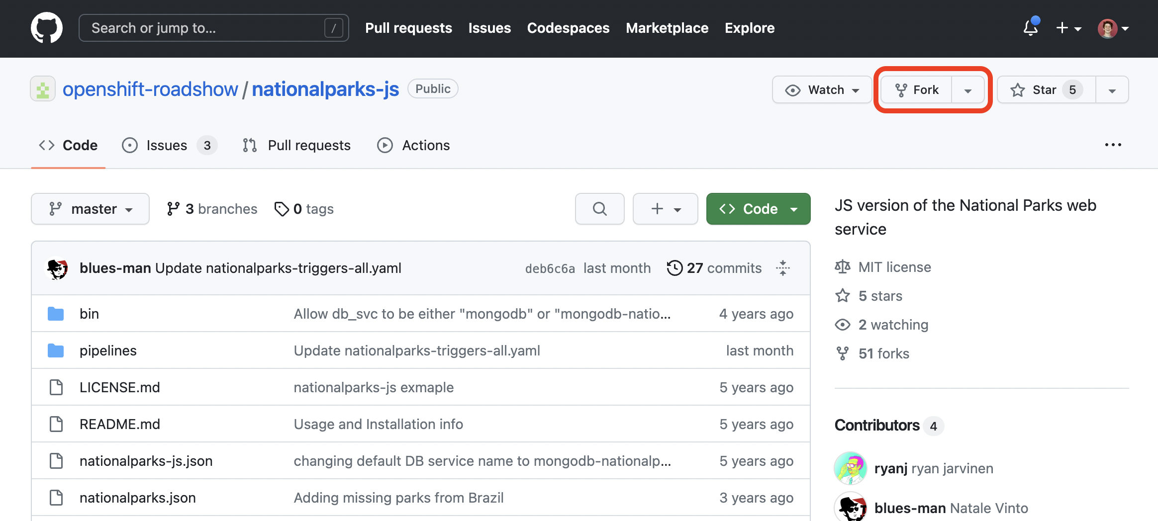 Fork Repository