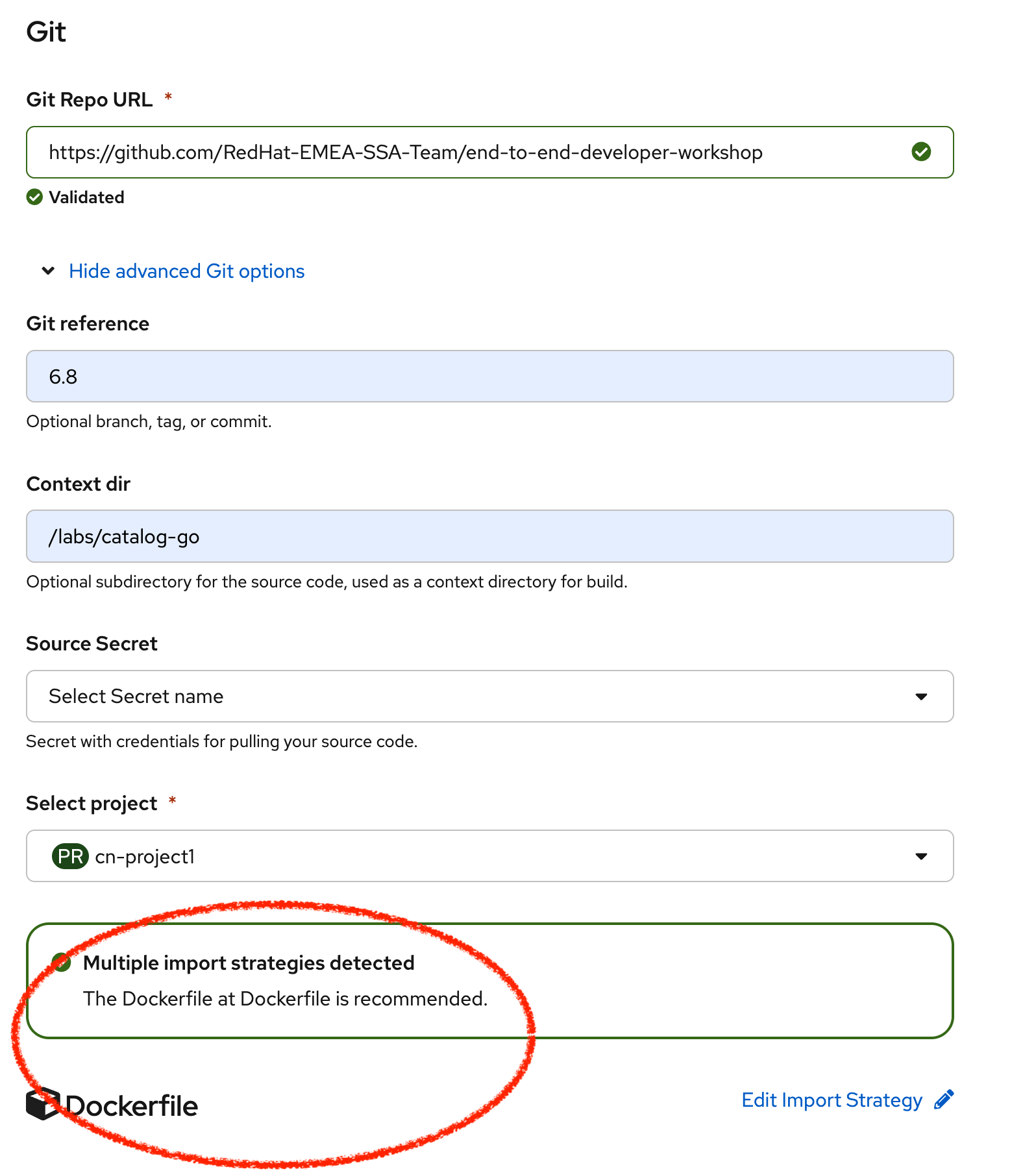 OpenShift - Add from Docker