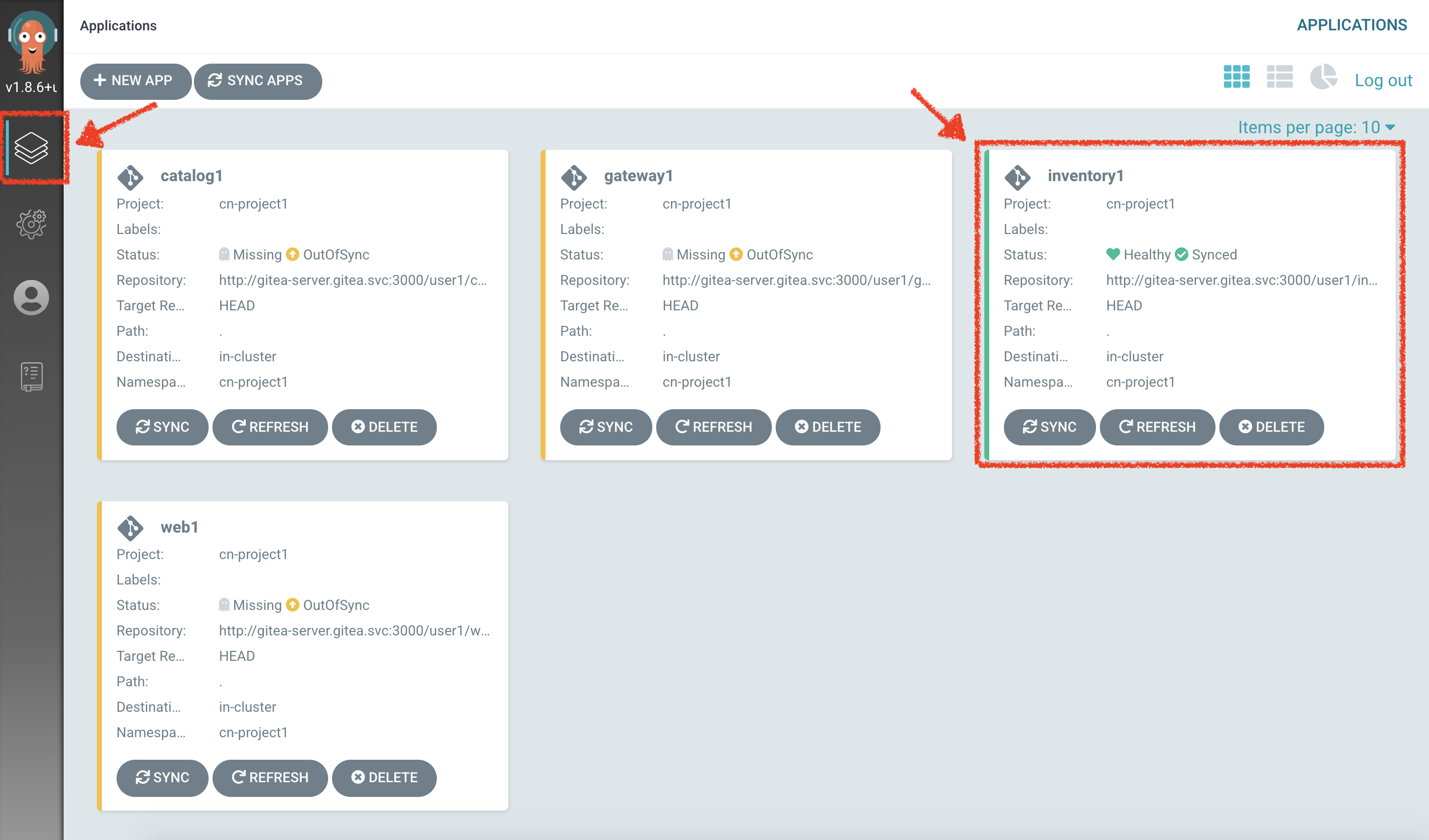 Argo CD - Out Of Sync Application