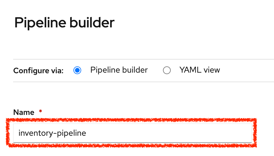 OpenShift - Pipeline Name