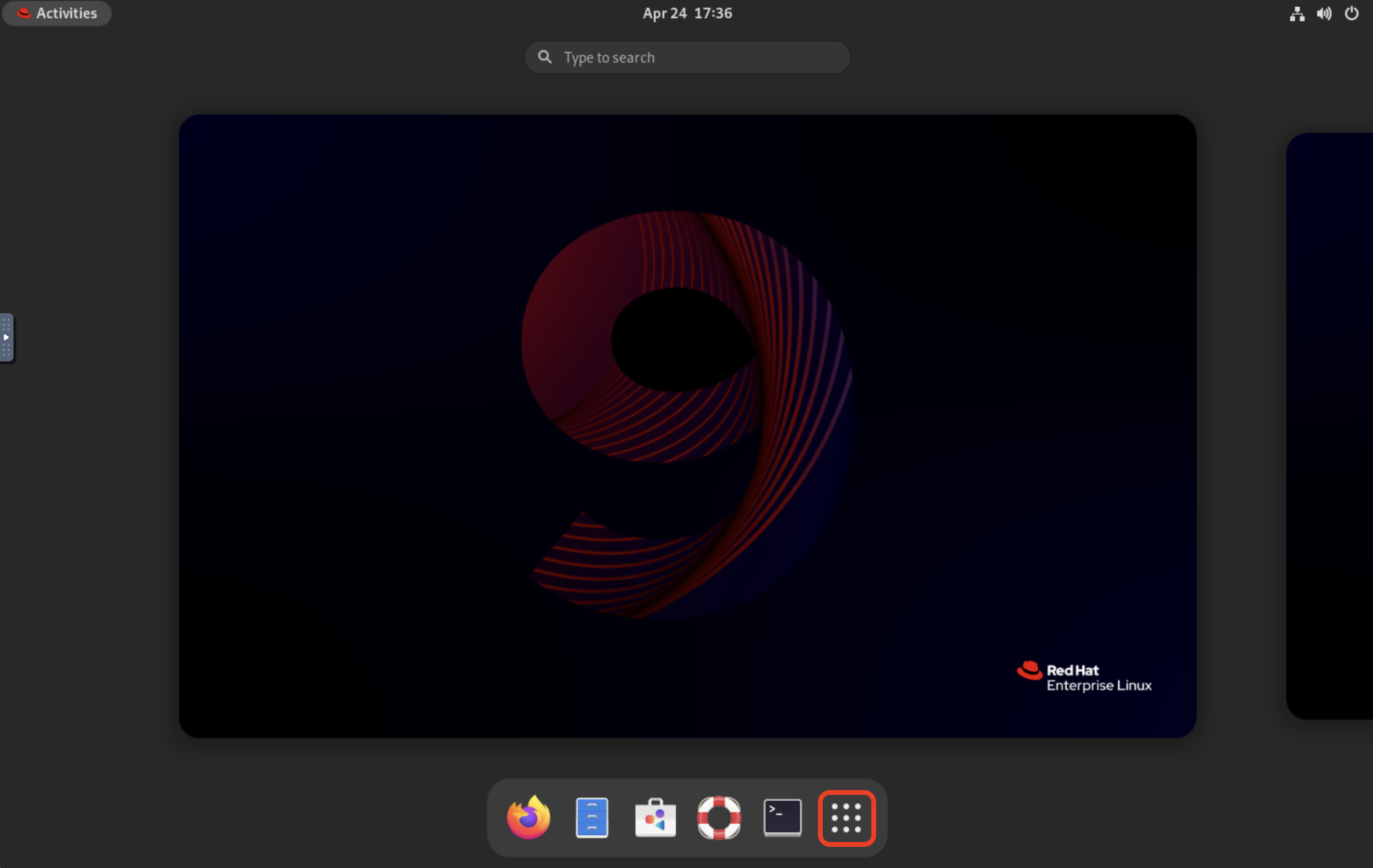 Applications Menu