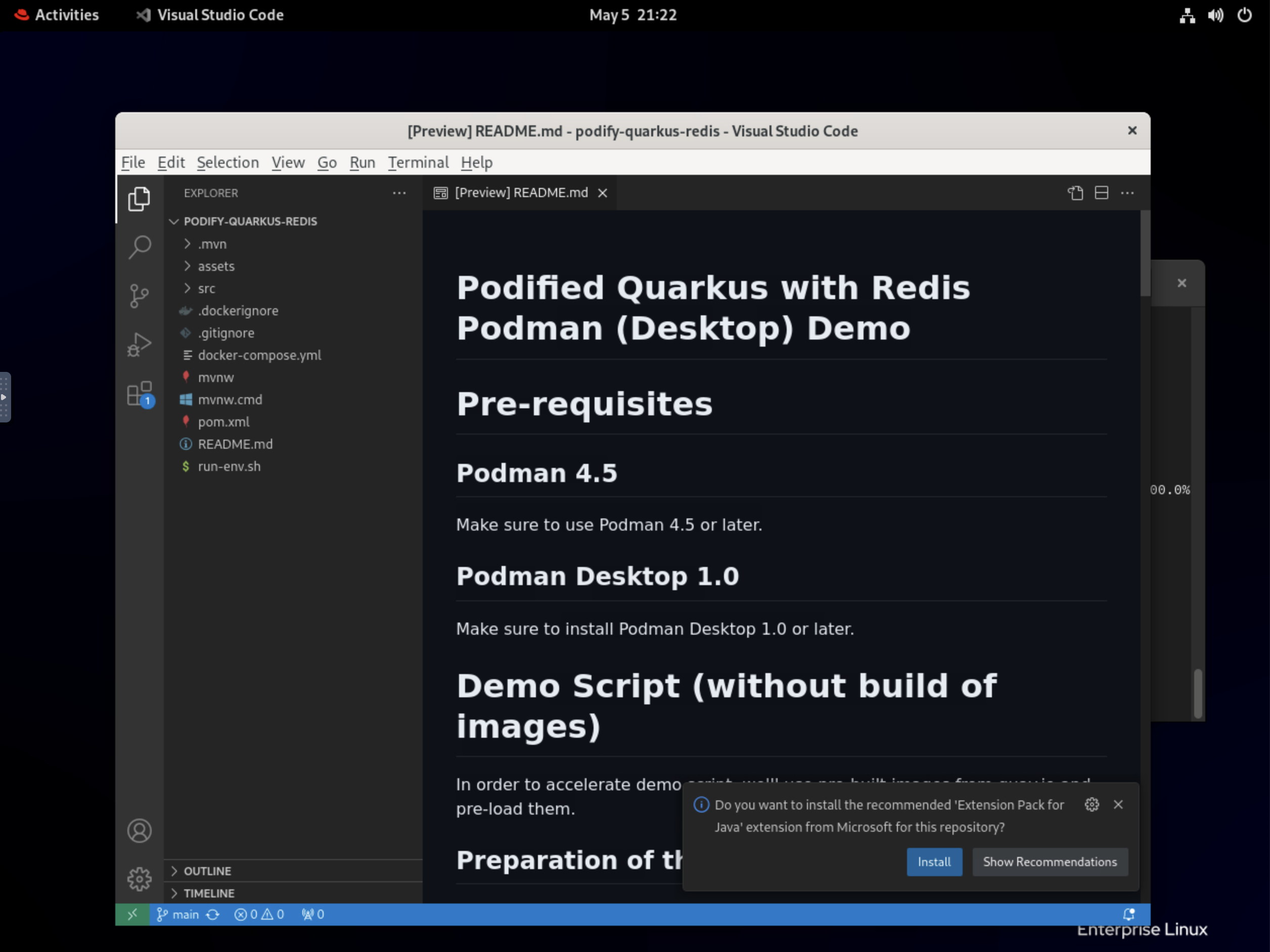 Podman Desktop VS Code