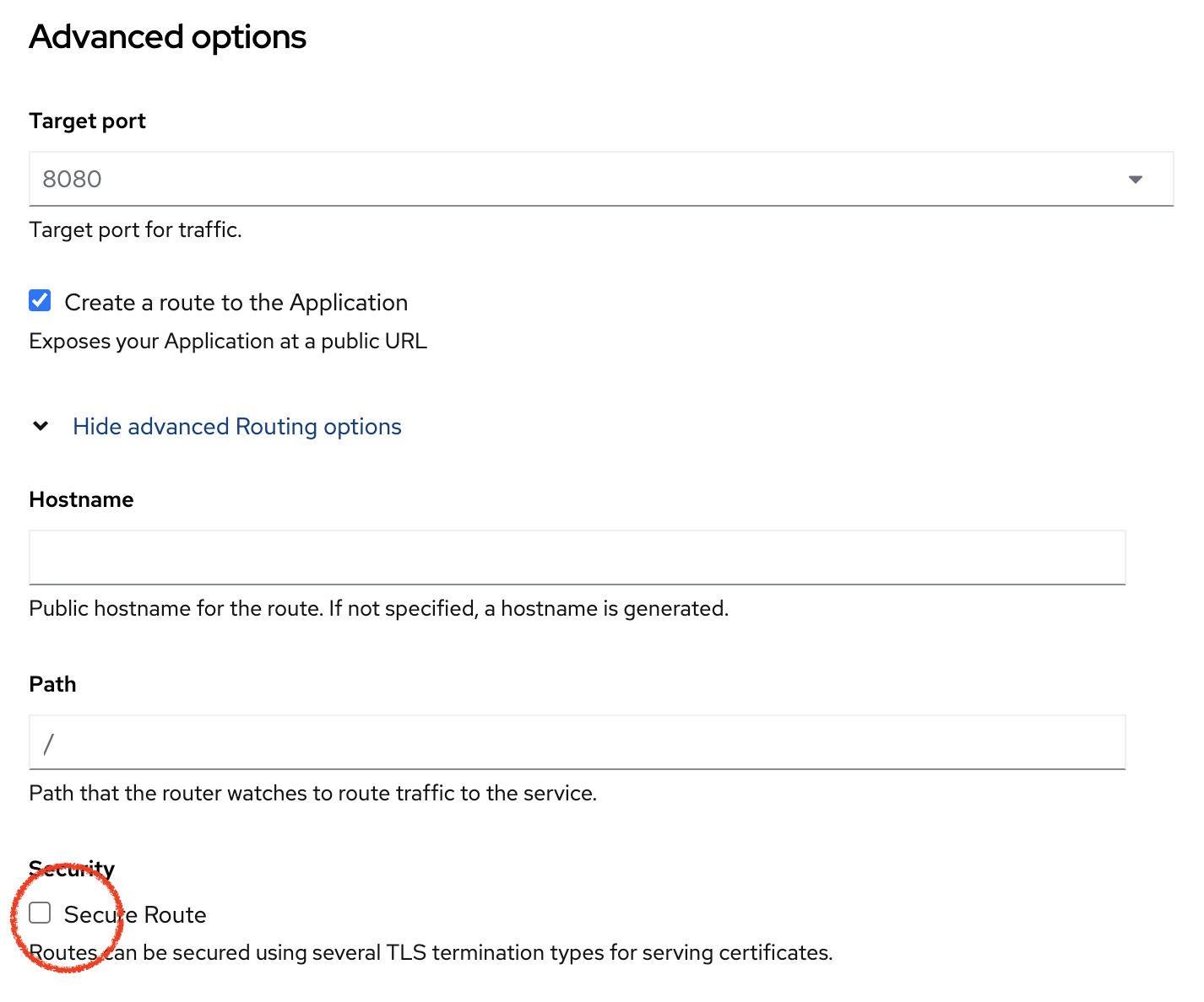 OpenShift - Add route