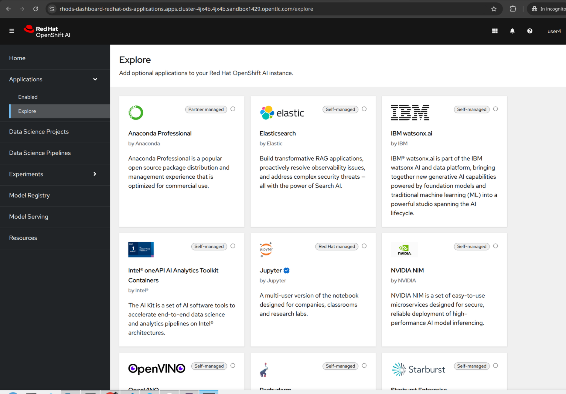 OpenShift AI Applications