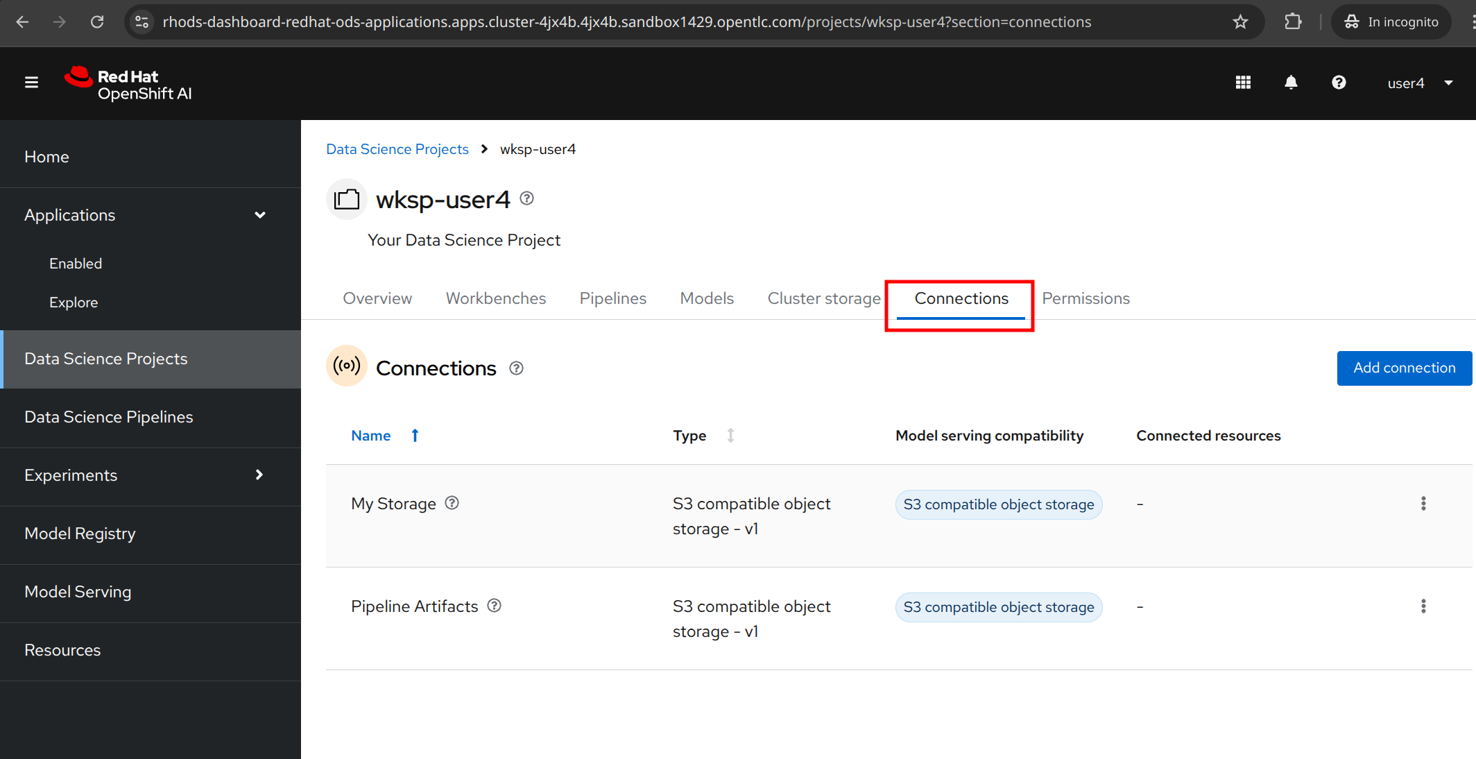 Create Data Connection