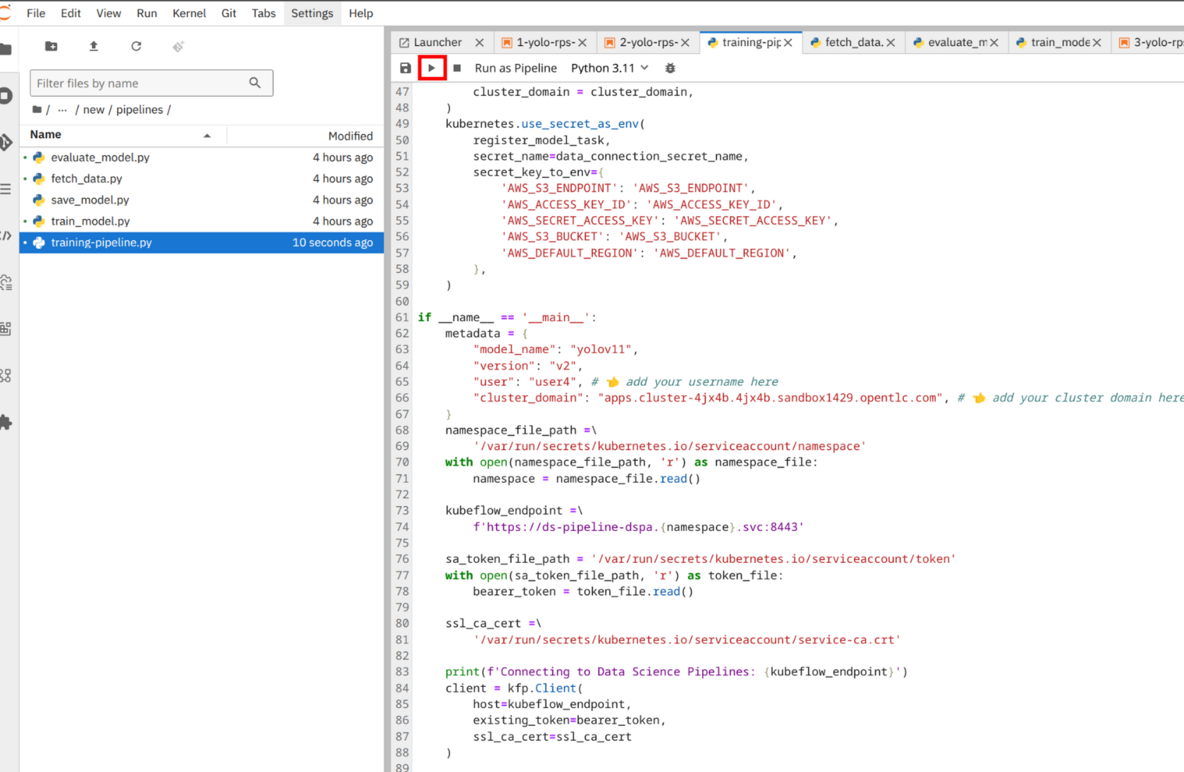 Jupyter Notebook Pipeline