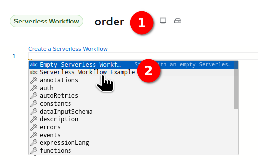 Workflow example